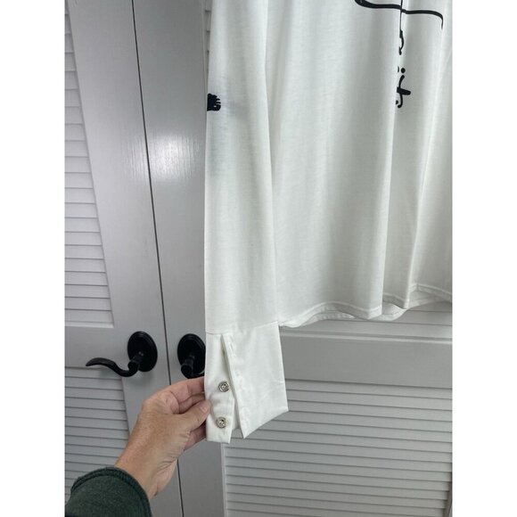 Light in the Box Women's Christian Faith White Graphic T Size M NWOT - Picture 2 of 10